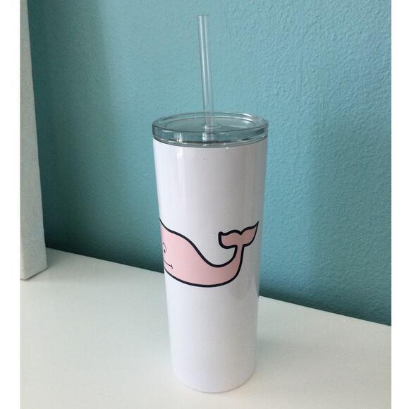 Vineyard Vines Tumbler Cup 22 fl oz with lid and straw - Picture 3 of 6